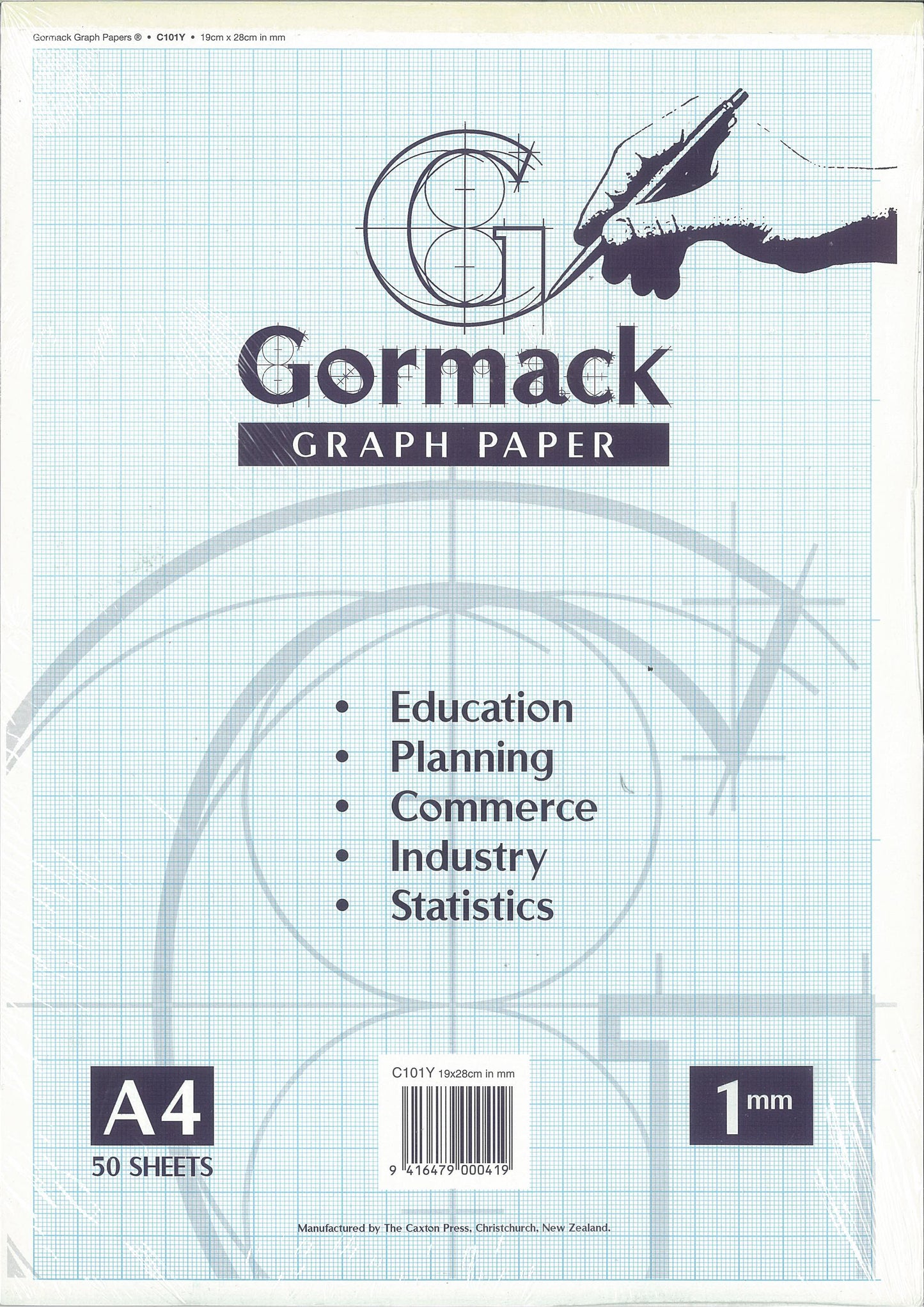 Graph Pad A4 Bond 1mm Cross Section C101Y