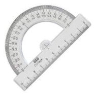Aristo Semi-Circular Protractor 180º, 10cm