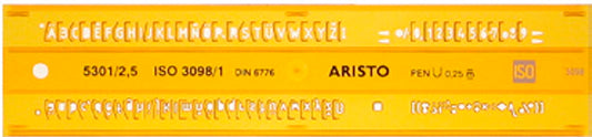 Aristo Lettering Stencil 5.0mm