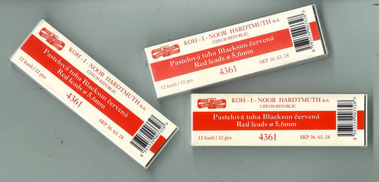 LEADS 5.6 mm RED, KOHINOOR BLACKSUN 4361